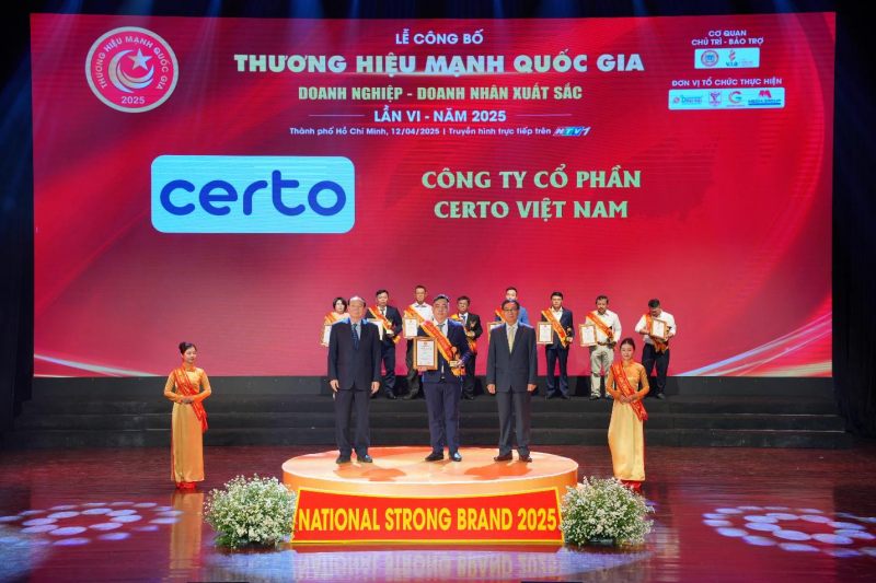 Certo Việt Nam – Hành trình chinh phục Top 30 Thương hiệu Mạnh Quốc Gia 2025