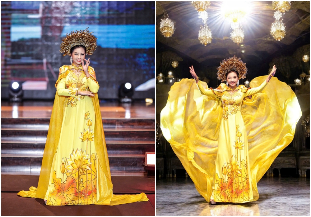 Đại sứ Truyền thông Khiết Trân tự hào khoác tà áo dài Việt toả sáng tại xứ sở Kim Chi